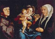 Madonna of the Daffodils with the Child and Donors, Jan van Scorel